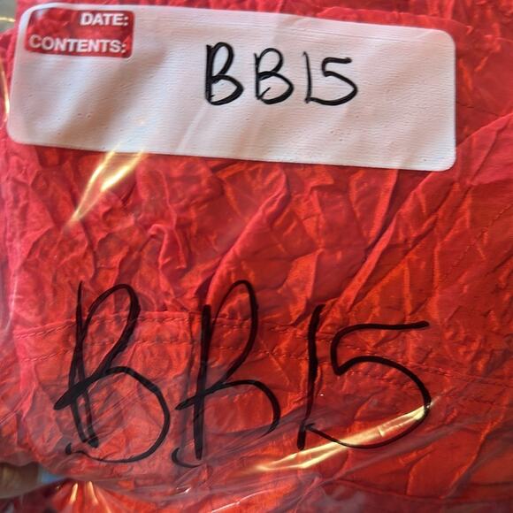 Chico's Women's Sz 2 US 12 L Crinkle Look Jacket Top Red Shacket Mature Office - Picture 7 of 7